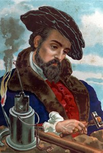 Retrato de Agricola Georg (Georgius) Bauer, conhecido como Agricola Mineralogist German (Glauchau, Saxónia) de Unknown artist