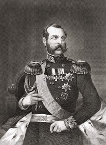 Retrato de Alexandre II Nikolayevich (1818 - 1881), Imperador da Rússia. de Unknown artist