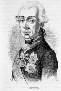 Retrato de Alexander Souwaroff (Souvaroff ou Souvarov ou Alexander Suvorov) (1729-1800), marechal russo (1729 - 1800) de Unknown artist