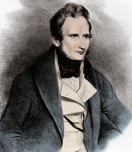 Retrato de Alfred de Vigny - Retrato do Poeta Alfred de Vigny (1797-1863) - de Unknown artist
