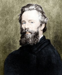 Retrato do poeta e romancista americano Herman Melville (1819-1891). de Unknown artist