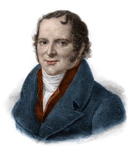 Retrato de Antoine Francois, Conde de Fourcroy (1755 - 1809) Químico, naturalista, médico, gravura do século XIX de Unknown artist