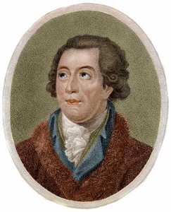 Retrato de Antoine Laurent de Lavoisier, químico francês (1743-1794) gravado por Chapman de Unknown artist