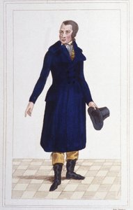 Retrato de Antoine Quentin Fouquier Tinville (1746 - 1795), magistrado francês e gravura política de 1830 de Unknown artist