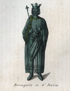 Retrato de Berengar II rei da Itália (900-966) - Berenger II ou ou Berenger d