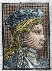 Retrato de Brunehaut ou Brunehilde (ca. 534 -613) esposa de Sigebert I. de Unknown artist