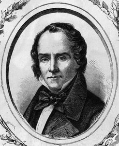 Retrato de Casimir Delavigne, poeta e dramaturgo francês (1793 - 1843) gravura de 1866. de Unknown artist