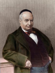 Retrato de Charles Auguste Sainte Beuve (1804-1869), escritor francês. Gravura do século XIX. Coleção particular. de Unknown artist
