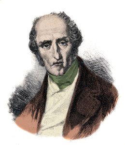 Retrato de Charles Fourier (1772 - 1837), teorista socialista francês. Gravura do século XIX. de Unknown artist