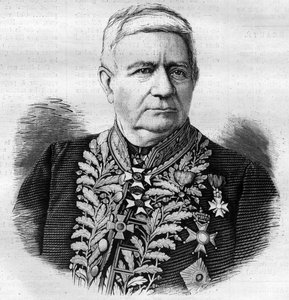 Retrato de Charles Joseph Pascal de Luesemans (1808 -1882) político belga - gravura de 1882 de Unknown artist