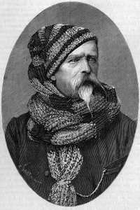 Retrato do Campeão Charles Marie Etienne Dubois de Nansouty (1815-1895), general francês, em vestido de montanha. (De uma fotografia tirada em Bagneres de Bigorre, em 1879). Gravura em "La Nature: Revue des sciences et de leurs applications aux arts et a l de Unknown artist