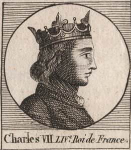Retrato de Carlos VII (1403-1461) Rei da França - CHARLES VII (1403-1461) Rei da França de Unknown artist