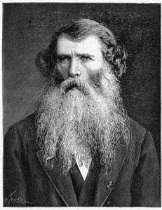 Retrato de Charles Victor Naudin, botânico francês. (1815-1899). Gravura de 1898. em "La Nature. Revisão das ciências e suas aplicações às artes e à indústria". de Unknown artist