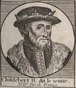 Retrato de Childebert II de Unknown