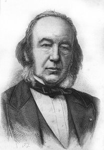 Retrato de Claude Bernard (1813 - 1878) Fisiologista francês - em "L