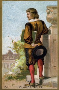 Retrato de Claude Gellée dit Le Lorrain (1600 - 1682). Cromolitografia do final do século XIX. de Unknown artist