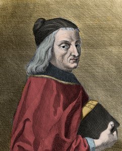 Retrato de Cristoforo Landino (1424-1498), humanista italiano de Unknown artist