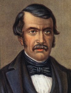 Retrato de David Livingstone, missionário escocês e explorador africano. de Unknown Artist