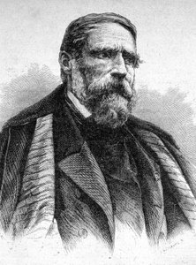 Retrato de Decamps, pintor francês (1803 - 1860) - em "Les Contemporains", n.d. final do século XIX (gravura) de Unknown artist