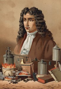 Retrato de Denis Papin (1647 - 1714) de "La Ciencia y sus Hombres" de Louis Figuier. Barcelona 1881 de Unknown artist