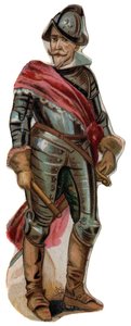 Retrato de Don Ferdinand (Fernando) Alvarez de Toledo, Duque de Alba (Alba) (1507-1582). Cromolitografia, final do século XIX. de Unknown artist