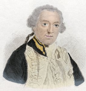 Retrato de Edward Boscawen (1711-1761), almirante e político inglês. Gravura do século XIX. de Unknown artist