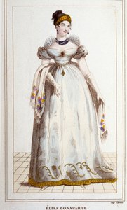 Retrato de Elisa Bonaparte (Maria Anna dit Eliza de Unknown artist