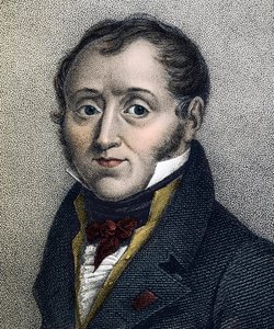 Retrato de Emmanuel de Las Cases (1766-1842) Historiador francês - gravura do século XIX de Unknown artist