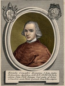 Retrato de Ercole (Hércules) Consalvi (1757-1824), Cardeal Secretário de Estado de Pio VII. Gravura do século XIX. de Unknown artist