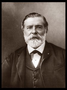 Retrato de Etienne-Jules Marey (1830-1904); cientista e cronofotógrafo inglês; inventor do esfigmógrafo e pioneiro da fotografia e do cinema. Fotografia de Nadar, Paul (1856-1939). de Unknown artist