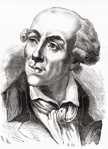 Retrato de Etienne Clavière (1768 - 1793), Ministro das Finanças do governo Girondin (Março 1792) - na Histoire de France de Henri Martin. sd. século XIX. de Unknown artist