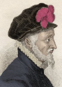 Retrato de Fadrique Alvarez de Toledo y Enriquez de Guzman (1537-1583), chamado Don Fadrique, quarto Duque de Alba, Duque de Huescar, Marquês de Coria e Grande Comandante da Ordem de Calatrava. Gravura do século XIX. de Unknown artist