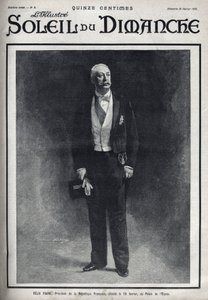 Retrato de Felix Faure (1841-1899), Presidente da República Francesa publicado durante a sua morte em 16 de Fevereiro no Palais de l