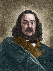 Retrato de Ferdinand Freiligrath (1810-1876) escritor alemão. de Unknown artist