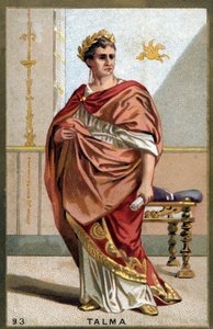 Retrato de François-Joseph (François Joseph) Talma (1763-1826), ator francês. Cromolitografia do final do século XIX. de Unknown artist