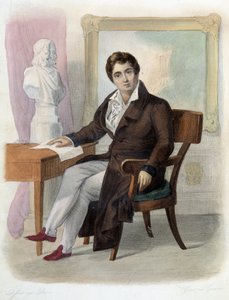 Retrato de François-Joseph (François Joseph) Talma (1763-1826), comediante francês. em Ed. Mennechet, "Le Plutarque francais". de Unknown artist