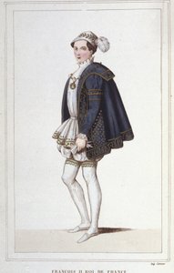 Retrato de François II (1544 - 1560), gravura do Rei de França a partir de 1830 de Unknown artist