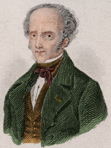 Retrato de François Rene, Visconde de Chateaubriand (1768-1848) escritor francês. Gravura de 1876. de Unknown artist