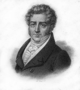 Retrato de François Adrien Boieldieu (1775 - 1834), compositor francês, gravura do século XIX de Unknown artist