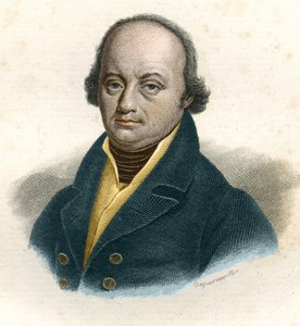 Retrato de Franz-Joseph Gall (Franz Joseph) (1758 - 1828), médico alemão, gravura do século XIX de Unknown artist