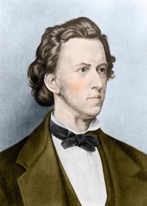 Retrato de Frederick Chopin (1810-1849), compositor polonês. de Unknown artist