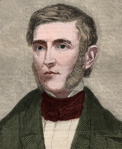 Retrato de George Bancroft (1800-1891), historiador e político americano. Gravura em "The ilustr London News" de 23 de Janeiro de 1858. de Unknown artist