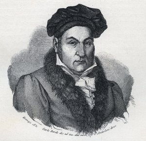 Retrato de Giandomenico (Gian Domenico) Romagnosi (1761-1835), filósofo e advogado italiano de Unknown artist