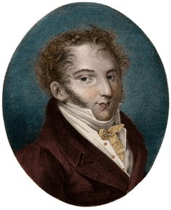 Retrato de Gioachino (Gioacchino) Rossini (1792-1868), compositor italiano - de Unknown artist