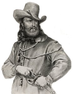 Retrato de Giuseppe Garibaldi (1807-1882), General, patriota italiano e líder de Unknown artist
