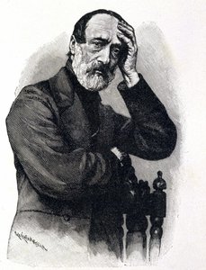 Retrato de Giuseppe Mazzini (1805 - 1872), Patriota Italiano e Revolucionário de Unknown artist