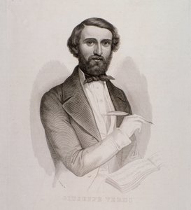 Retrato de Giuseppe Verdi (gravura de Unknown artist