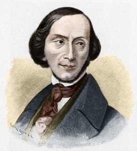 Retrato de Hans Christian Andersen (1805-1875), escritor dinamarquês. de Unknown artist