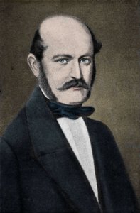 Retrato de Ignaz Philip Semmelweis (Semmelweiss), obstetra húngaro (1818-1865). de Unknown artist