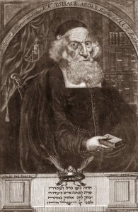 Retrato de Isaac Aboab da Fonseca (1605-1693) - Isaac Aboab Foonseca - rabino, estudioso, cabeleireiro e escritor de Unknown artist